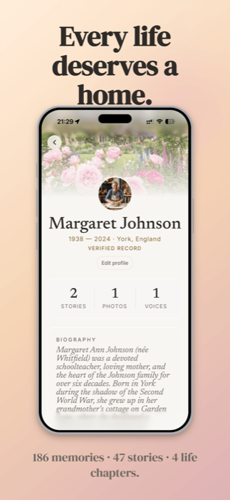 Margaret Johnson's biography memoir profile